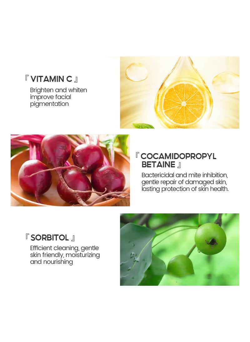 فايبرنت جلامور صابون تبييض فيتامين سي، مُنعّم ومُشرق، مُرطب ومُشرق، للوجه والجسم (100 غرام) - Image 5