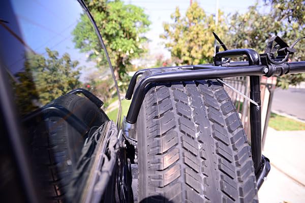 Allen Sports Deluxe 2-Bike Spare Tire Rack , Black - Image 3