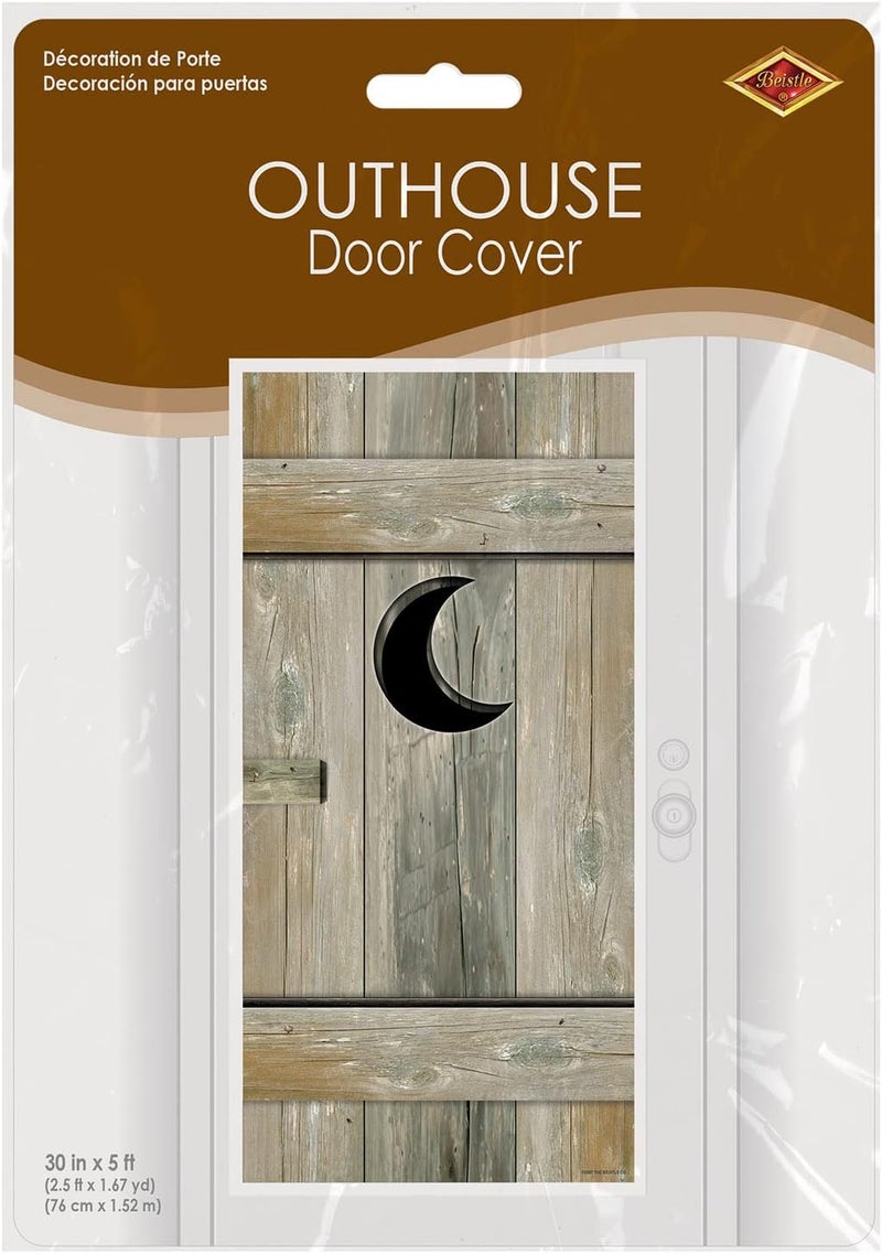 Beistle Outhouse Door Cover Party Accessory - Western Theme Decoration - Image 5