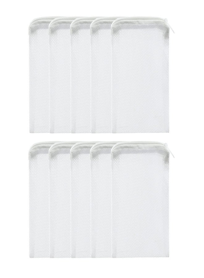 ALEGI 10 pcs Aquarium Filter Media Bags with Zipper, Mesh Reusable Bags for Aquarium Filter Media (6" x 4") - Image 1