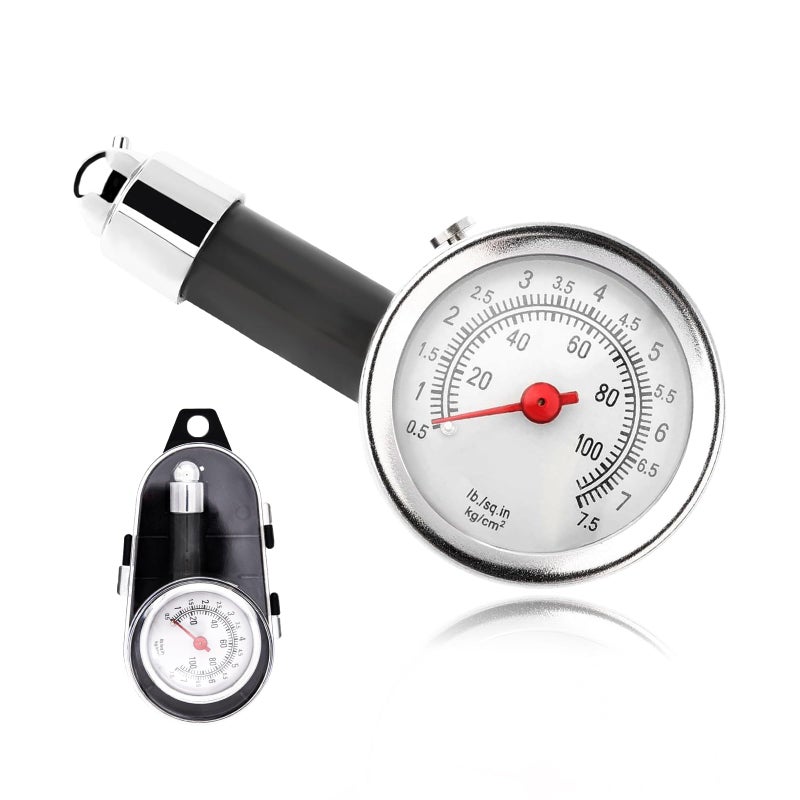 Sylvil Tire Pressure Gauge for Cars 10100 PSI Mechanical Tire Air Pressure Tester Accurate Digital Easy Read Tire Pressure Meter Tool Universal Car Accessories for Motorcycle Truck