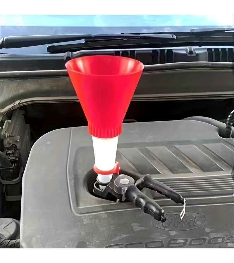 Blue Oil Funnel Car Engine Oil Filling Tool Multi-functional Household Funnel - Image 5