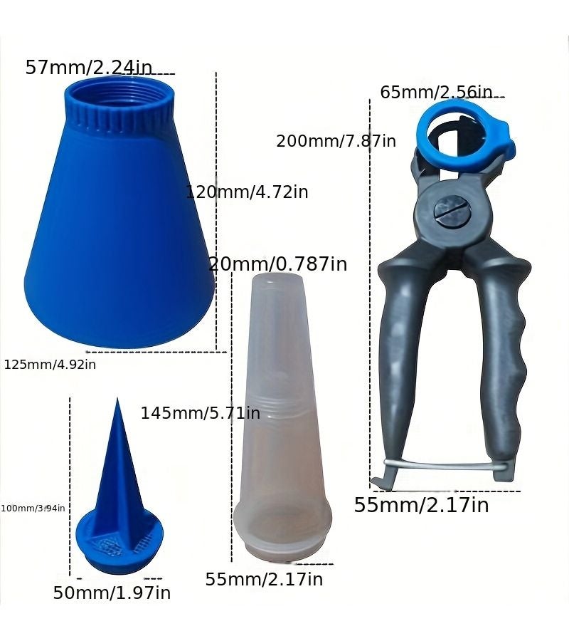 Blue Oil Funnel Car Engine Oil Filling Tool Multi-functional Household Funnel - Image 3