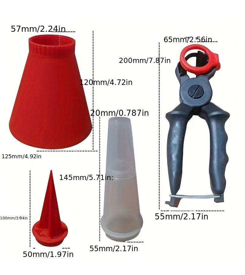 Blue Oil Funnel Car Engine Oil Filling Tool Multi-functional Household Funnel - Image 2