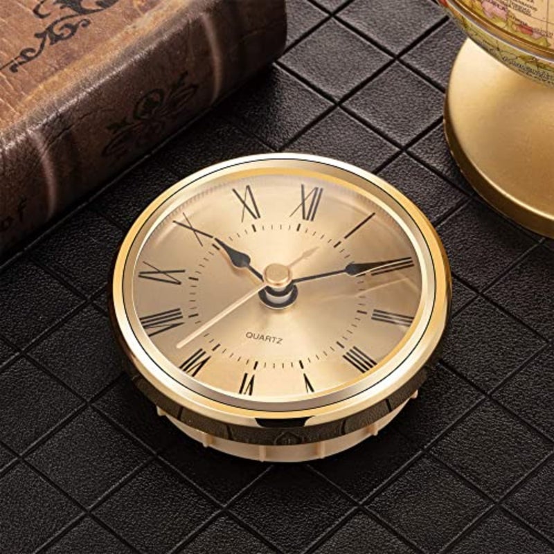 2.8 Inch 70 mm Gold Quartz Clock Insert with Roman Numeral and Quartz Movement - Image 5