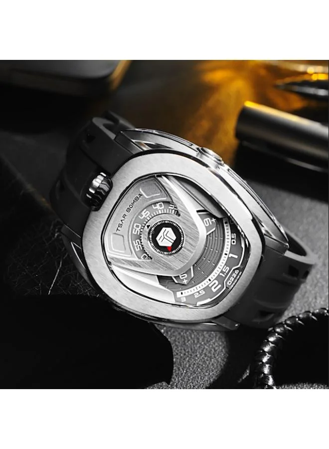 TSAR BOMBA Men's Rubber Automatic Watch TB8213ASET-06 - 44.0x52.0 mm