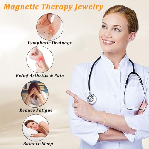Cigmag Copper Bracelets for Women Pure Copper Bracelet Cuff Bangle Strength Magnet Adjustable - Image 2