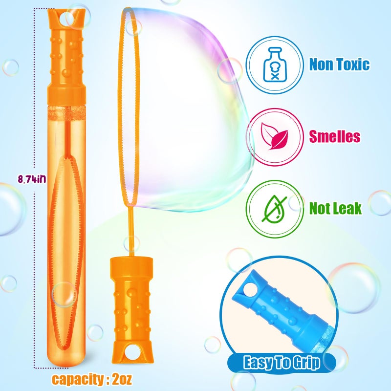 سبرينج فلاور Springflower Bubble Wand 60 PCS Bubble Wands Bulk Summer Toys Outdoor Activity Supply Supply Party Party Form - Image 3