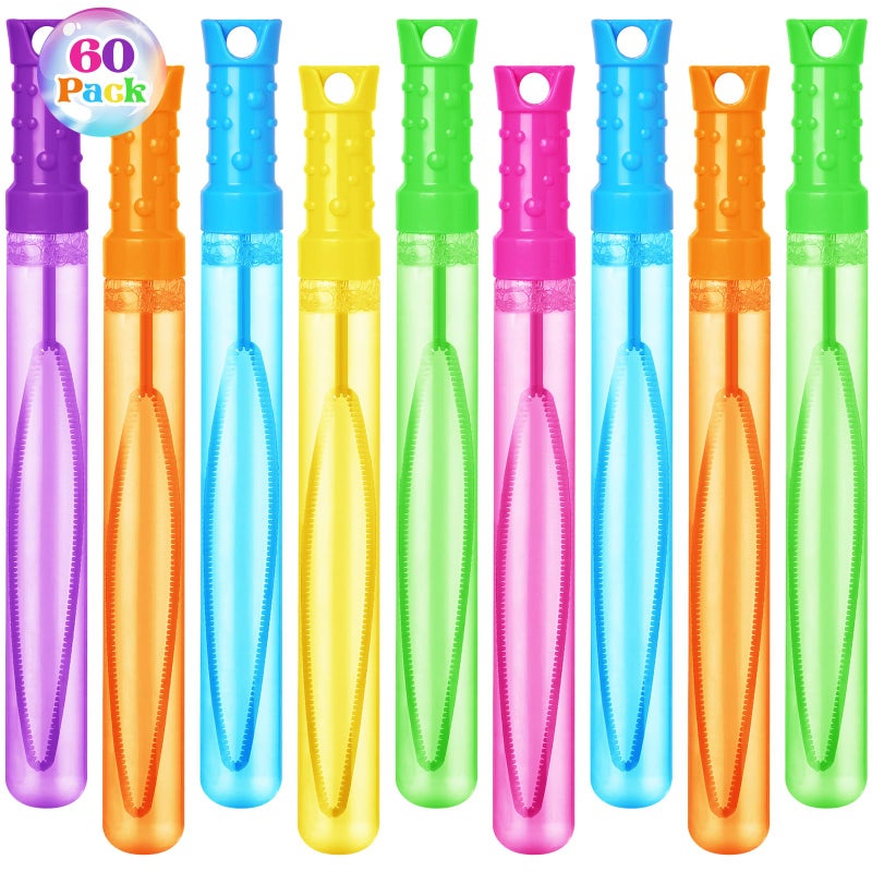 سبرينج فلاور Springflower Bubble Wand 60 PCS Bubble Wands Bulk Summer Toys Outdoor Activity Supply Supply Party Party Form - Image 1
