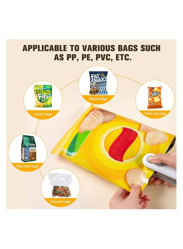 Portable Mini Vacuum Sealing Machine, 2 In 1 USB Rechargeable with Magnetic Heat Sealing and Cutting for home, kitchen, Food, Snacks, Chips, Fresh Storage, Plastic Bags Sealer - Image 2