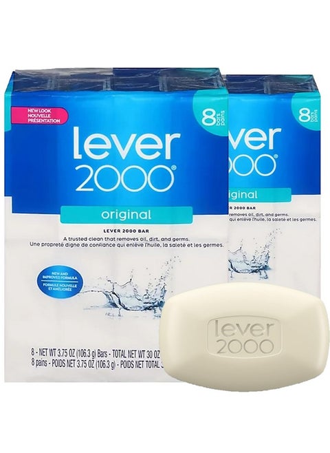 Lever 2000 Perfectly Fresh Bar Soap, 16 Count(Pack of 1)