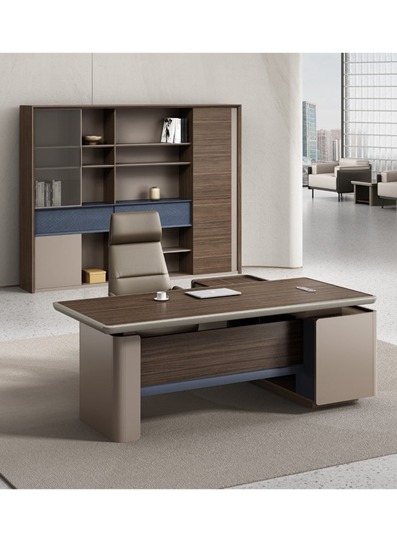 HUIMEI Huimei SB-180 Executive Office Table Brown Color 