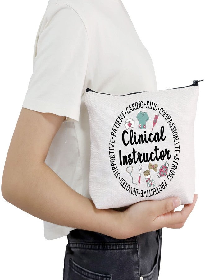 POFULL Clinical Nursing Instructor Gift Clinical Instructor Cosmetic Bag Thank you Idea for Clinical Nurse Teacher (Clinical Instructor bag) - Image 5