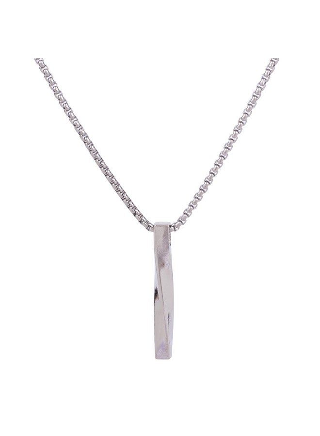 Salty Salty Alpha Collier Neck Chain for Men & Boys | Stainless Steel Pendant Locket Necklace Stylish Men's Accessories | Diwali, Birthday, Anniversary & Special Occassion Gift | Everyday Wear  - Image 1