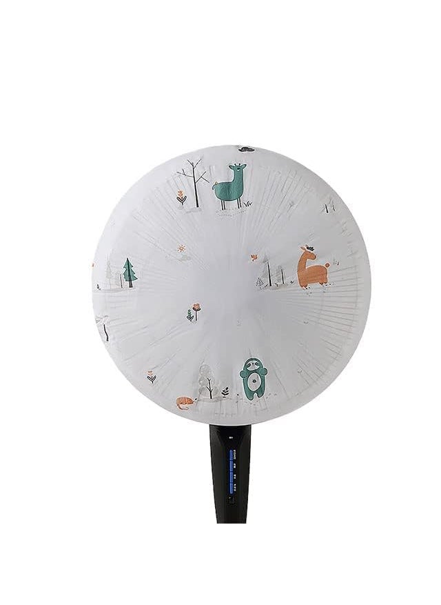 Vichip Vichip Printed Fan Dust Cover with Drawstring Washable Antidust Table Standing Fan Protective Electric Fan Guard Protector Water Proof Fancy Bag for Winter Storage 1 Piece 50 X 50 CM  - Image 1
