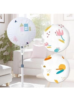 Vichip Vichip Printed Fan Dust Cover with Drawstring Washable Antidust Table Standing Fan Protective Electric Fan Guard Protector Water Proof Fancy Bag for Winter Storage 1 Piece 50 X 50 CM  - Image 5