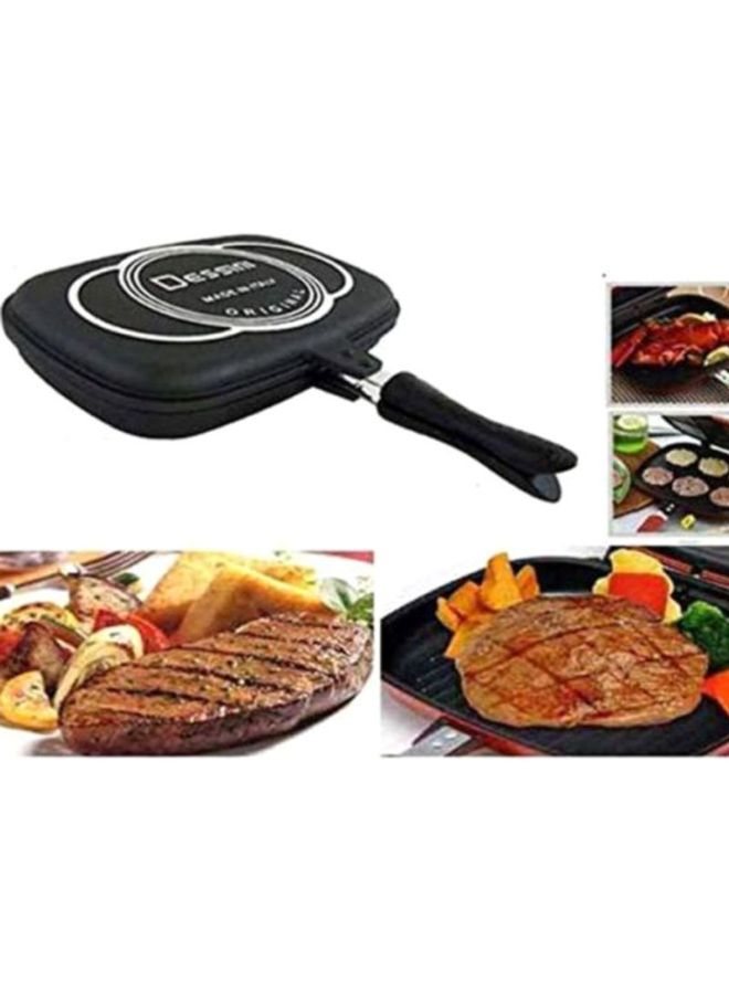 DESSINI Double Sided Grill Pan Black 40cm - Image 4