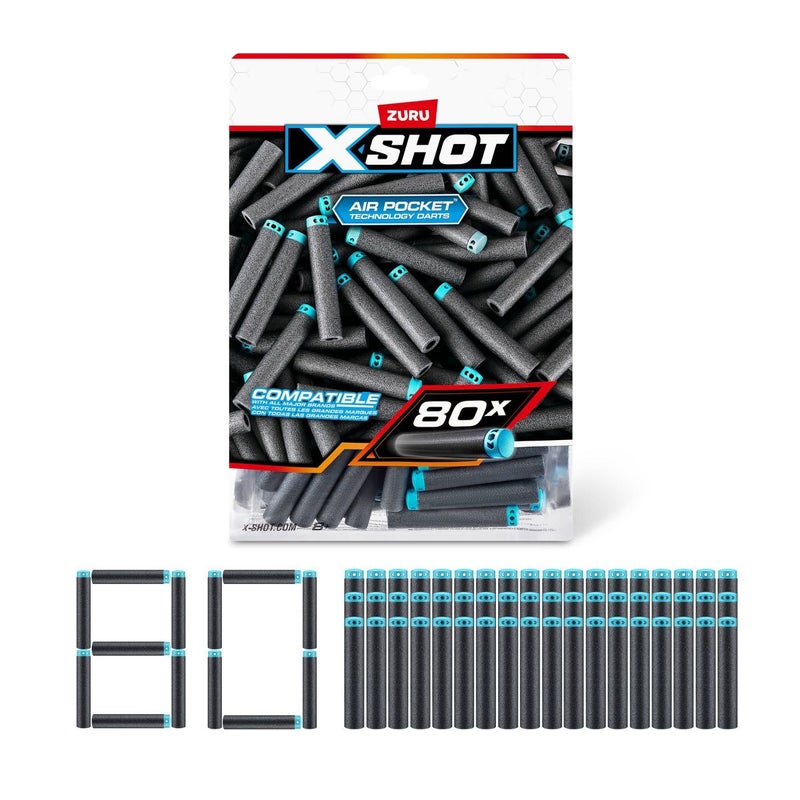 X-Shot Darts Refill Pack (80 Darts) - Image 2