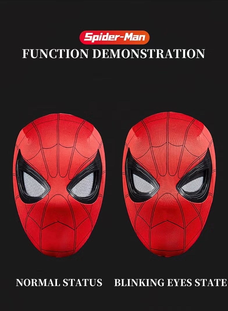 Blinking Spider-Man Mask Children's Adult Universal Superhero Spider-Man Helmet Mask 1 PCS - Image 3