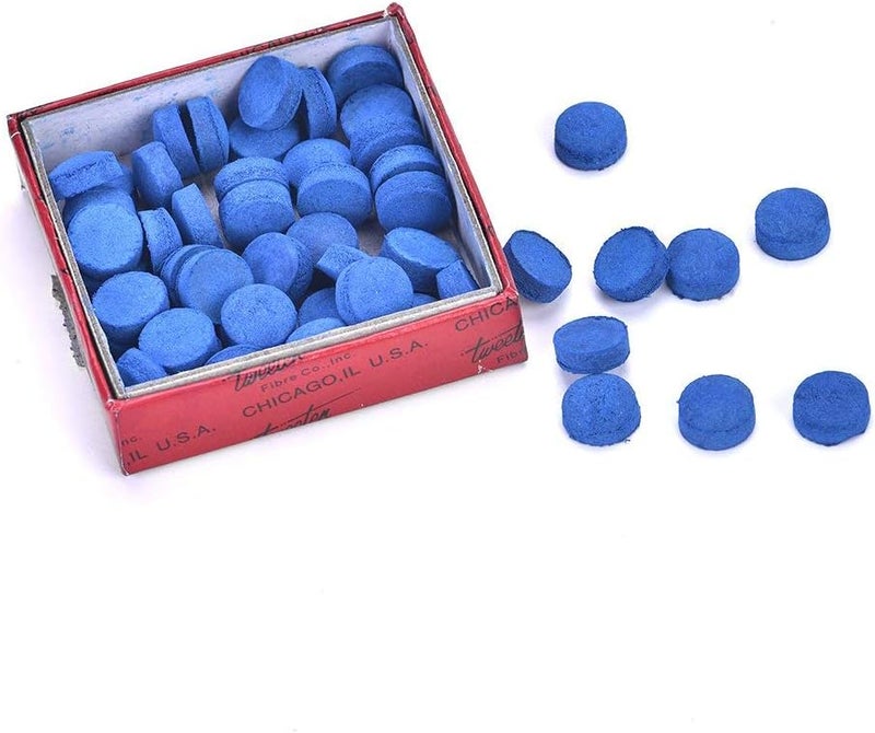woobles Billiard Cue Tips, 50pcs Billiard Pool Cue Tip Snooker Stick Pole Cue Tip Replacement Set with Carry Box,10mm - Image 1