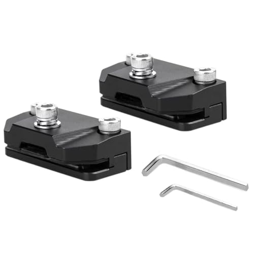 KMFCDAE 2 PCS Universal Ditch Light Brackets Hood Light Bracket, Adjustable Hood Led Work Light Mount Bracket, for Truck SUV Cars, No Drilling,Black - Image 1