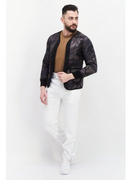 Alpha Industries Men Camouflage Long Sleeve Quilted Jacket, Grey Combo  - Image 2