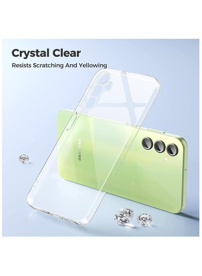 Denx Clear Case Compatible with Samsung Galaxy A26 2025, Shock-Proof Soft Gel Rubber Cover Camera Protection Case for Samsung Galaxy A26 2025 (Clear) - Image 3