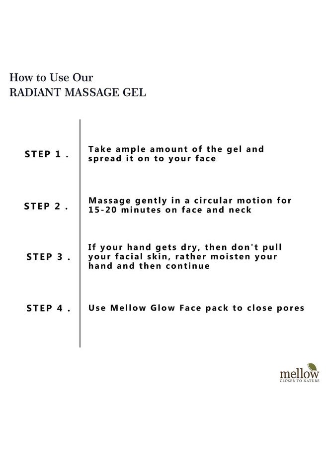 MELLOW Herbals Ayurvedic Radiant Facial Massage Gel (50Gm) For Skin Tightening & Glow | Bergamot, Germanium Oil & Neem | Heals Oily & Acne Prone Skin | Ayush Certified | Gmo, Paraben And Silicone Free  - Image 5