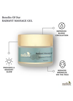 MELLOW Herbals Ayurvedic Radiant Facial Massage Gel (50Gm) For Skin Tightening & Glow | Bergamot, Germanium Oil & Neem | Heals Oily & Acne Prone Skin | Ayush Certified | Gmo, Paraben And Silicone Free  - Image 4