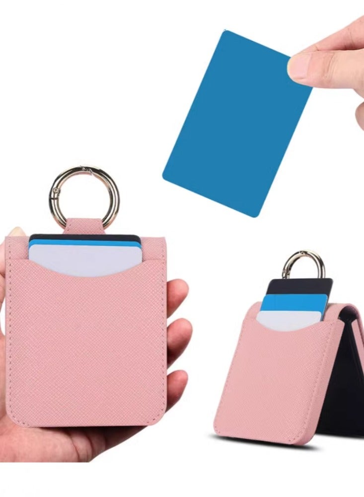 Arabest Pink OPPO Find N3 Flip Phone Case with Ring Card Slot and Small Folding Screen, Protective Cover - Image 4