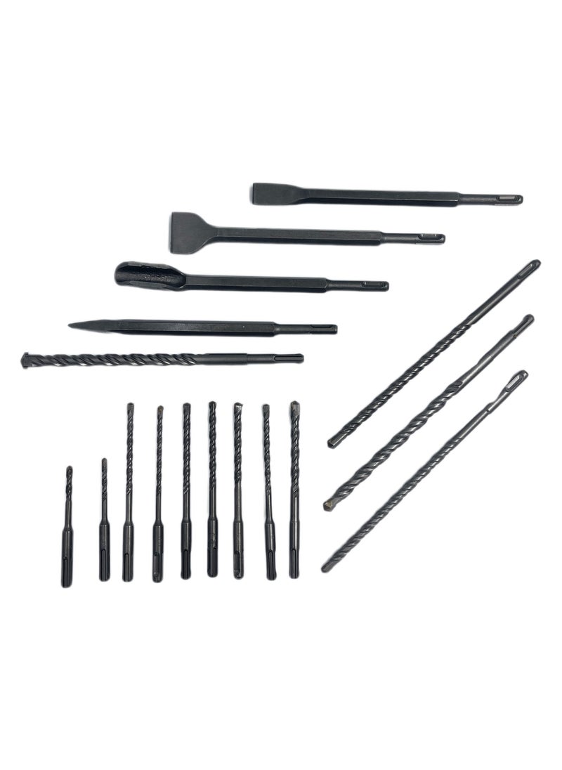 BONAI - 17 Pc SDS Hammer Drill Bit And Chisel Set - Image 1