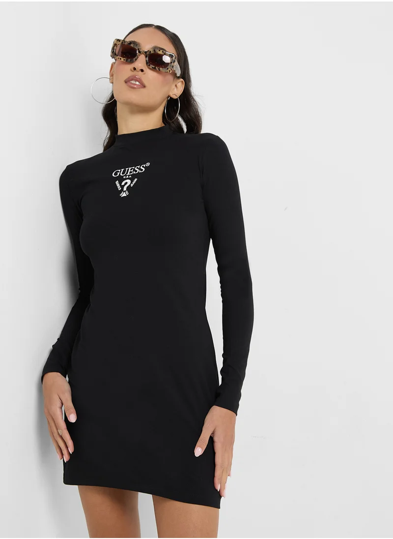 جس Logo Knitted Dress