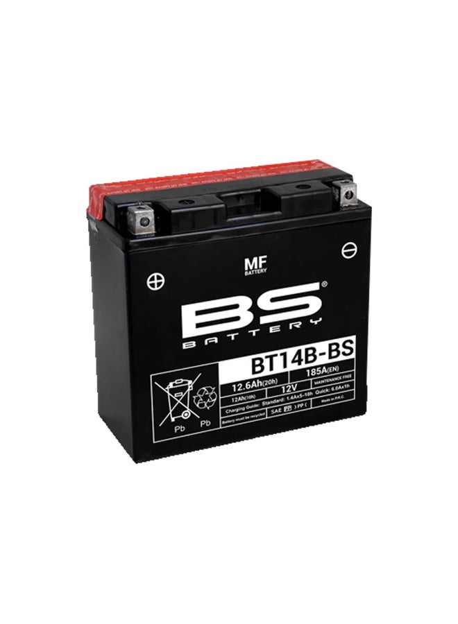 بطارية دراجة نارية عالية الأداء BS BT14B-BS 12V 12.6Ah