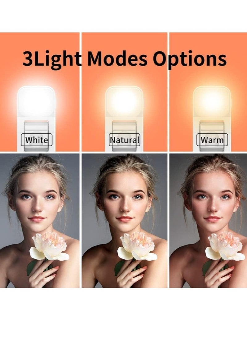 إلترازون Elite 4 in 1 Lighted Selfie Stick With Tripod, Bluetooth Remote, 3 Light Modes & 6 Brightness Level,360° Rotation, Portable Floor Desktop Tripod, For iPhones & Android, For Broadcast, Black - Image 2