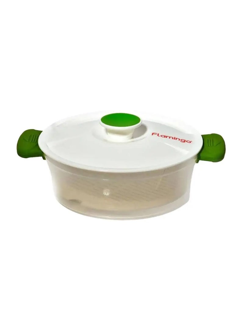 FLAMINGO ROUND STEAMER 1.1LITRE FL9402STM - Image 1