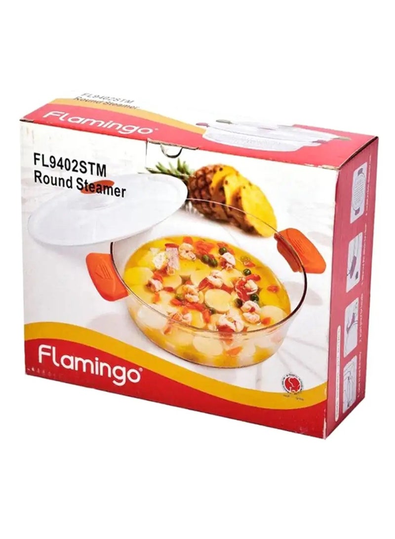 FLAMINGO ROUND STEAMER 1.1LITRE FL9402STM - Image 2