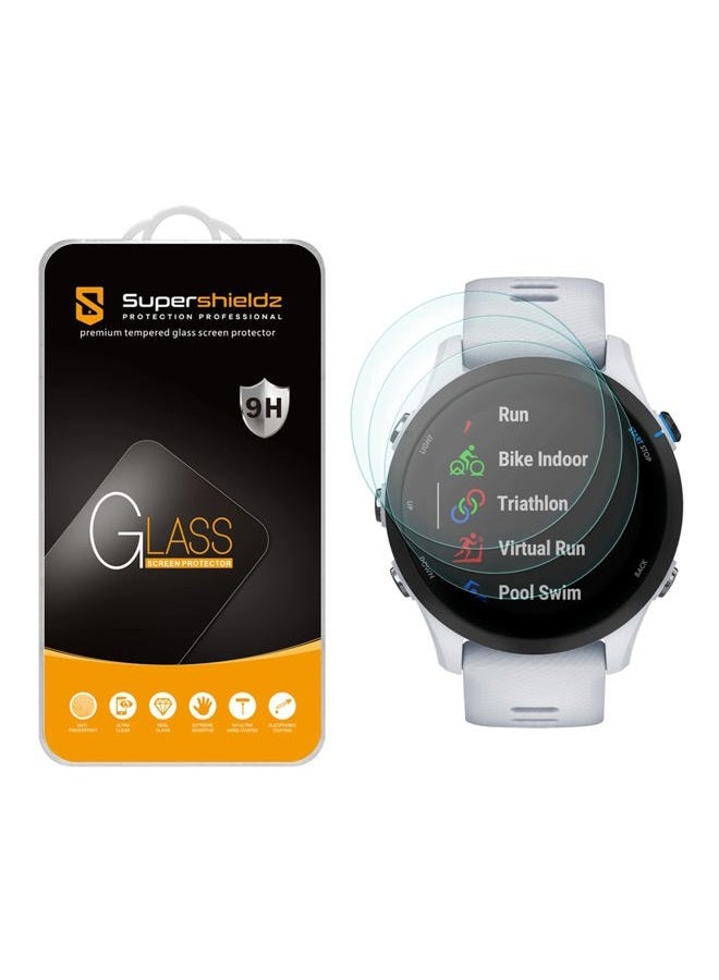Supershieldz (3 Pack) Designed for Garmin Forerunner 255/255 Music (46mm) Tempered Glass Screen Protector, Anti Scratch, Bubble Free - Image 1