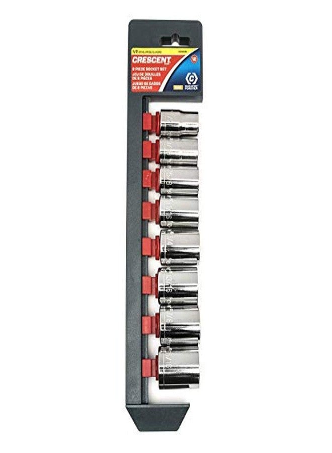 Crescent 8 Piece 1/2" Drive 12 Point Standard SAE Socket Set - CSAS0N - Image 2