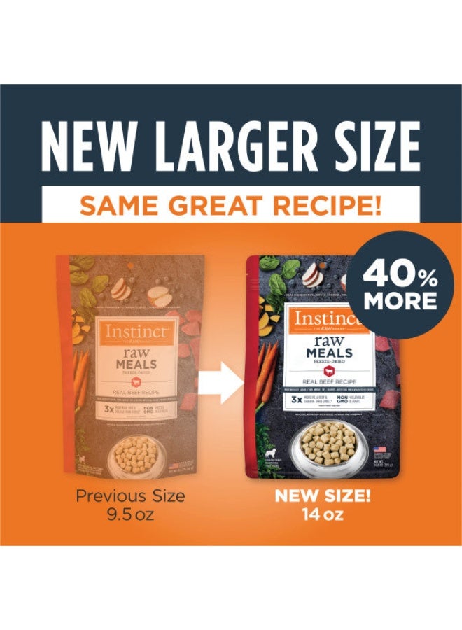 Instinct Raw Meals Freeze Dried Real Beef Recipe Dry Dog Food - 14OZ - Image 3