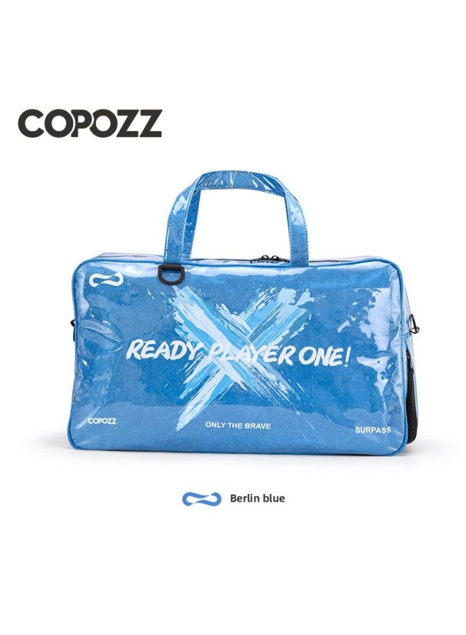 Generic COPOZZ Dry And Wet Separation Swimming Storage Bag Sports Fitness Wash Bag Men's And Women's Beach Waterproof Bag For Bath-Color:Berlin Blue  - Image 1
