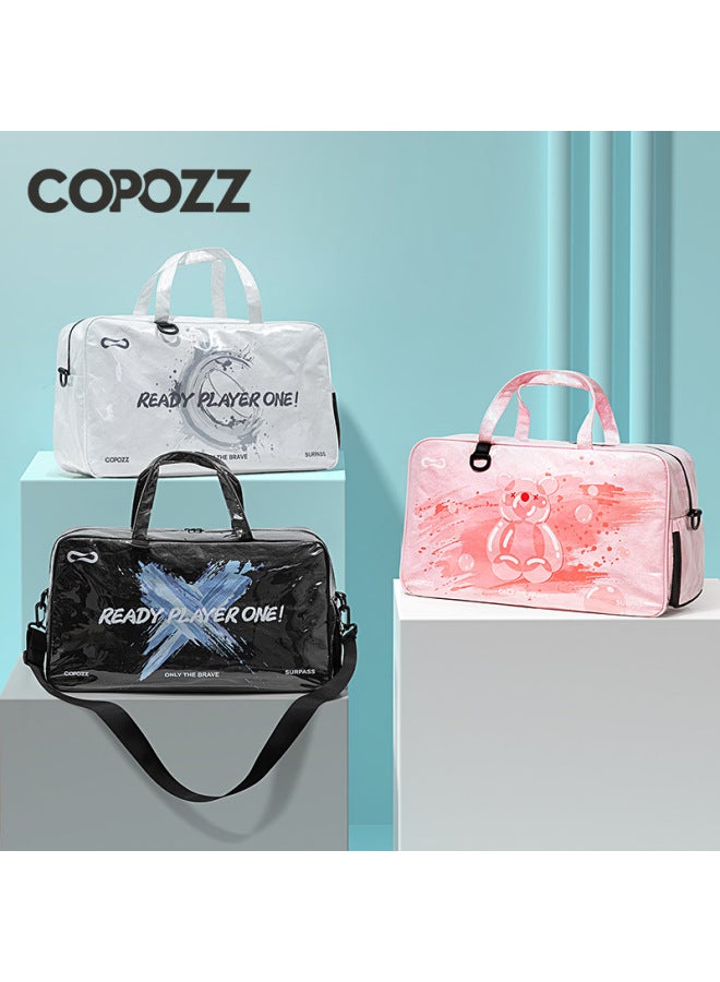 Generic COPOZZ Dry And Wet Separation Swimming Storage Bag Sports Fitness Wash Bag Men's And Women's Beach Waterproof Bag For Bath-Color:Berlin Blue  - Image 2