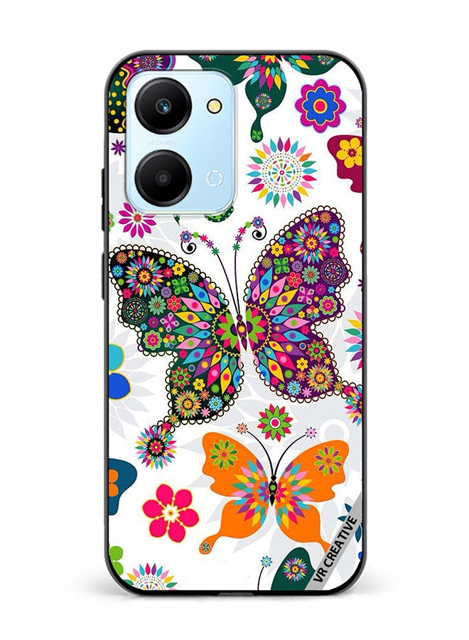 VR CREATIVE Protective Case Cover For Honor Play7T Butterflies Design Multicolour - Image 1