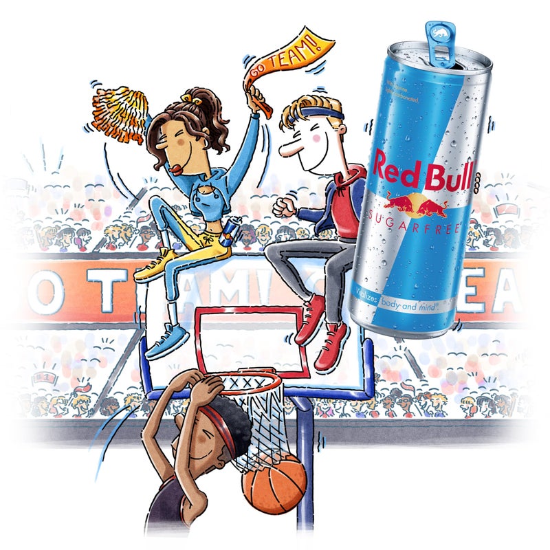 Red Bull Sugar Free Energy Drink with 114mg Caffeine plus Taurine & B Vitamins, 12 Fl Oz, Pack of 24 Cans - Image 2