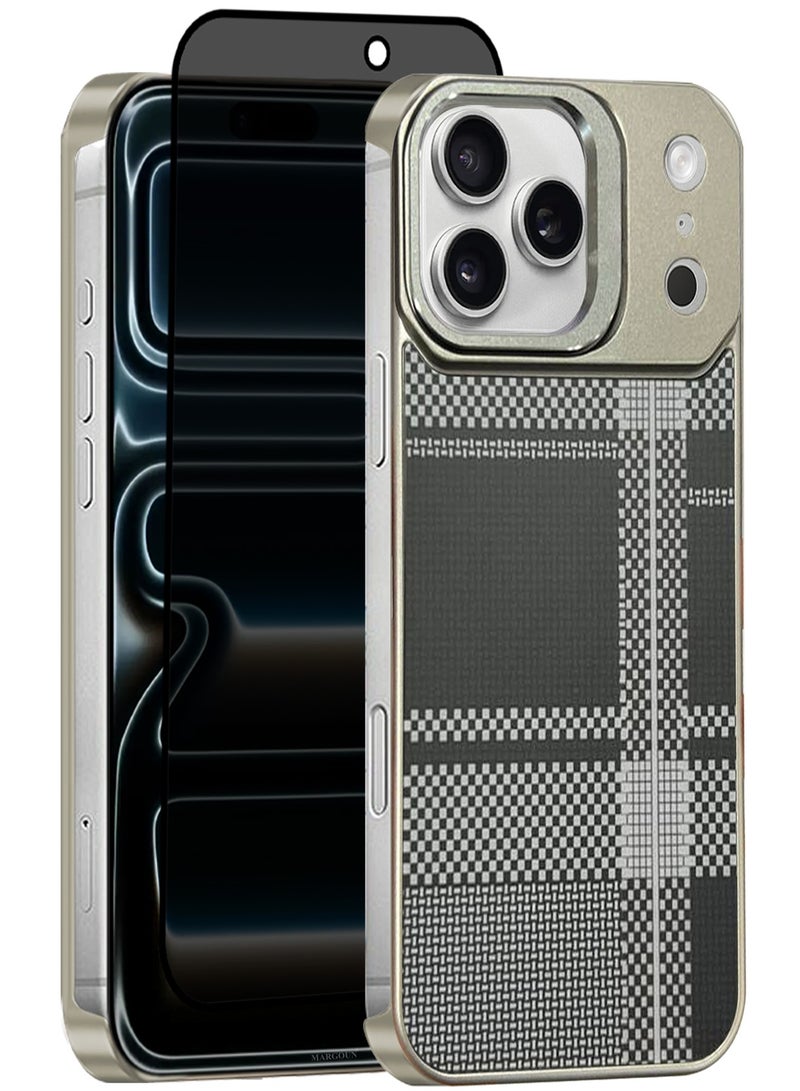 CATANES 2 Packs Magnetic MagSafe Case Cover for Apple iPhone 17 Pro - Ultra Slim Strong Protection Cover - Screen and Camera Guard - with Privacy Screen Protector - Urban Plaid Colour - Image 1