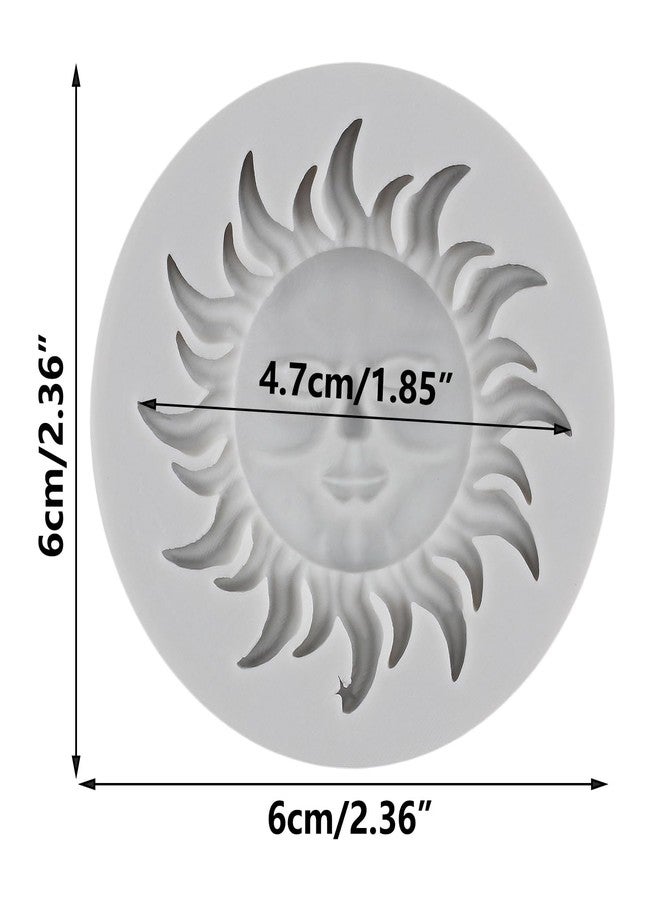 MINFEIDMS Sun God Fondant Molds Sun God Cake Decorating Silicone Molds For Cake Decorating Cupcake Topper Candy Chocolate Gum Paste Polymer Clay - Image 2