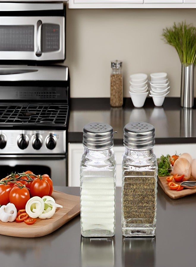 بنايد طقم هزازات ملح وفلفل زجاجية مع برطمان توابل (عصري) - Image 3