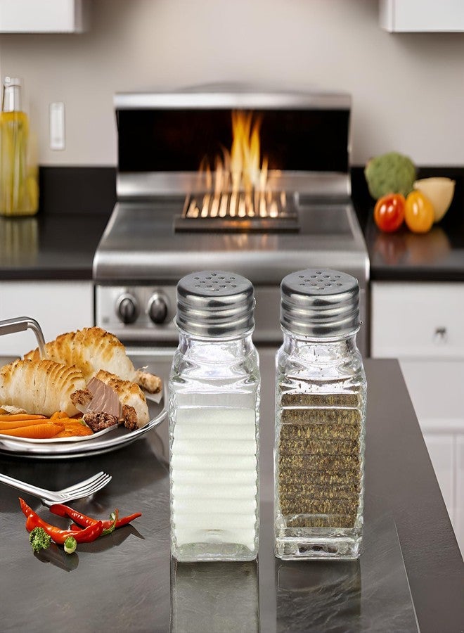 بنايد طقم هزازات ملح وفلفل زجاجية مع برطمان توابل (عصري) - Image 2