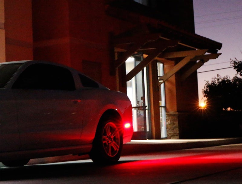 iJDMTOY Smoked Lens Red Full LED Rear Side Marker Light Kit Compatible With 2005-09 Ford Mustang, Powered by 54-SMD LED, Replace OEM Back Sidemarker Lamps - Image 5