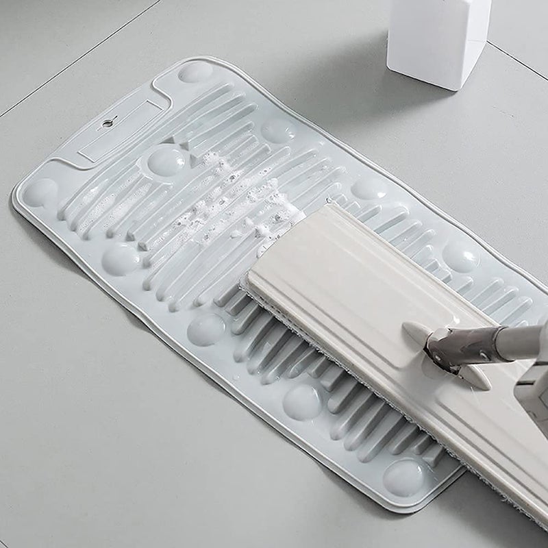 Dherik Tradworld Dherik Tradworld Rollable Foldable Laundry Washboard Portable Travel Mini Washing Board AntiSlip Laundry Mat Household Clean Board for Clothes Towel Mop Shoe Sole Kitchen Towels Cloth Diapers - Image 5