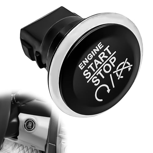 Dunviku Push Start Ignition Button Switch Replacement for 1FU931X9AC Fit for Jeep Commander Dodge Challenger Chrysler Town Country Grand Cherokee Durango Grand Caravan - Image 1